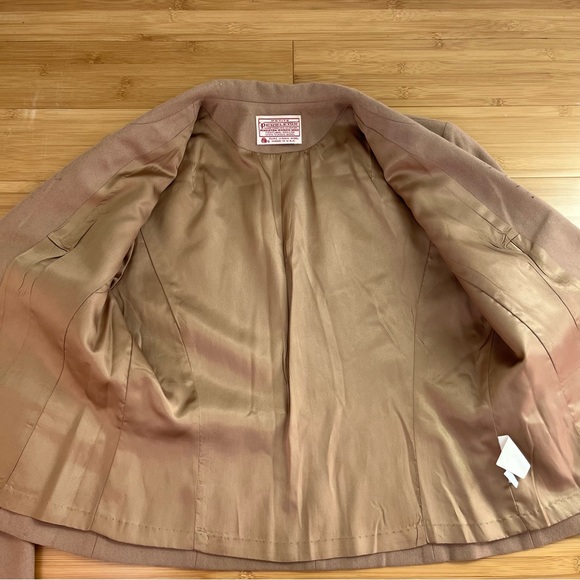 Vintage Pendleton 100% Virgin Wool Camel Blazer - 6 Petite - Picture 10 of 11